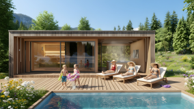 Vonkajší wellness pavilón