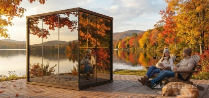 Individuálna zrkadlová sklenená sauna Individuálna zrkadlová sklenená sauna