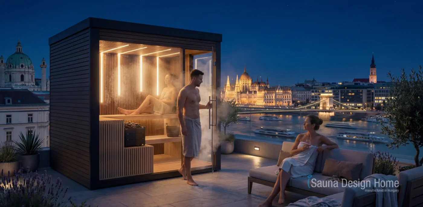 Moderná záhradná sauna