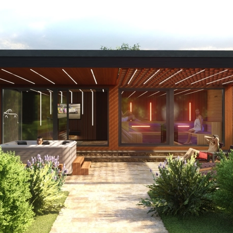 Vonkajší saunový dom - Dizajnové domčeky na mieru